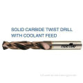 Micro Grain Carbide End Mill, Solid Carbide Twist Drill With Coolant Feed For Cutting Alloy Steel
